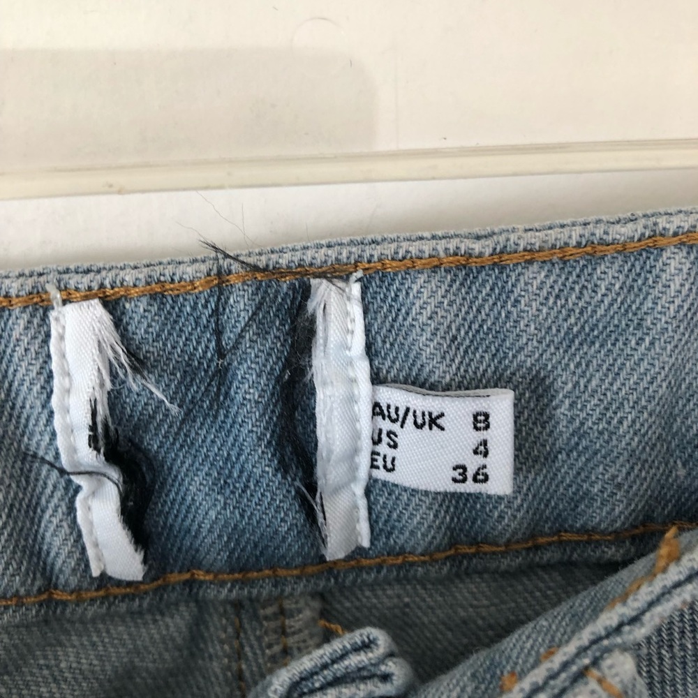 Princess Polly Rosalie Straight Leg Slit Jeans 4 - Picture 7 of 9